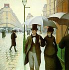 Paris Street rainy weather by Gustave Caillebotte